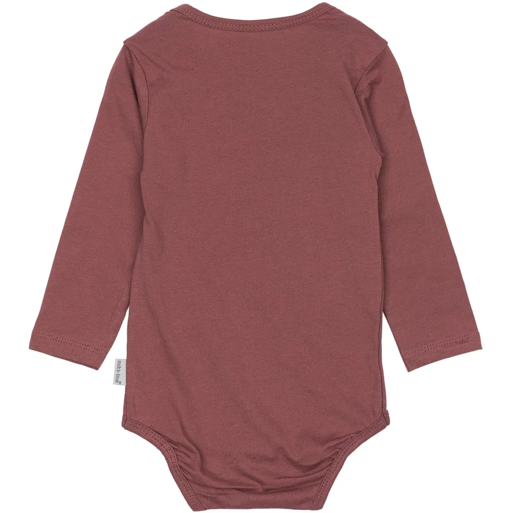 2-Pack Bodysuit Long Sleeves - Rose Brown