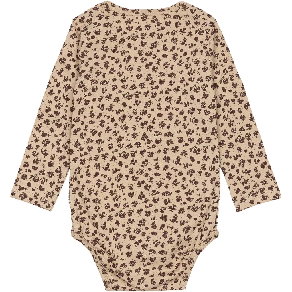 2-Pack Bodysuit Long Sleeves - Rose Brown