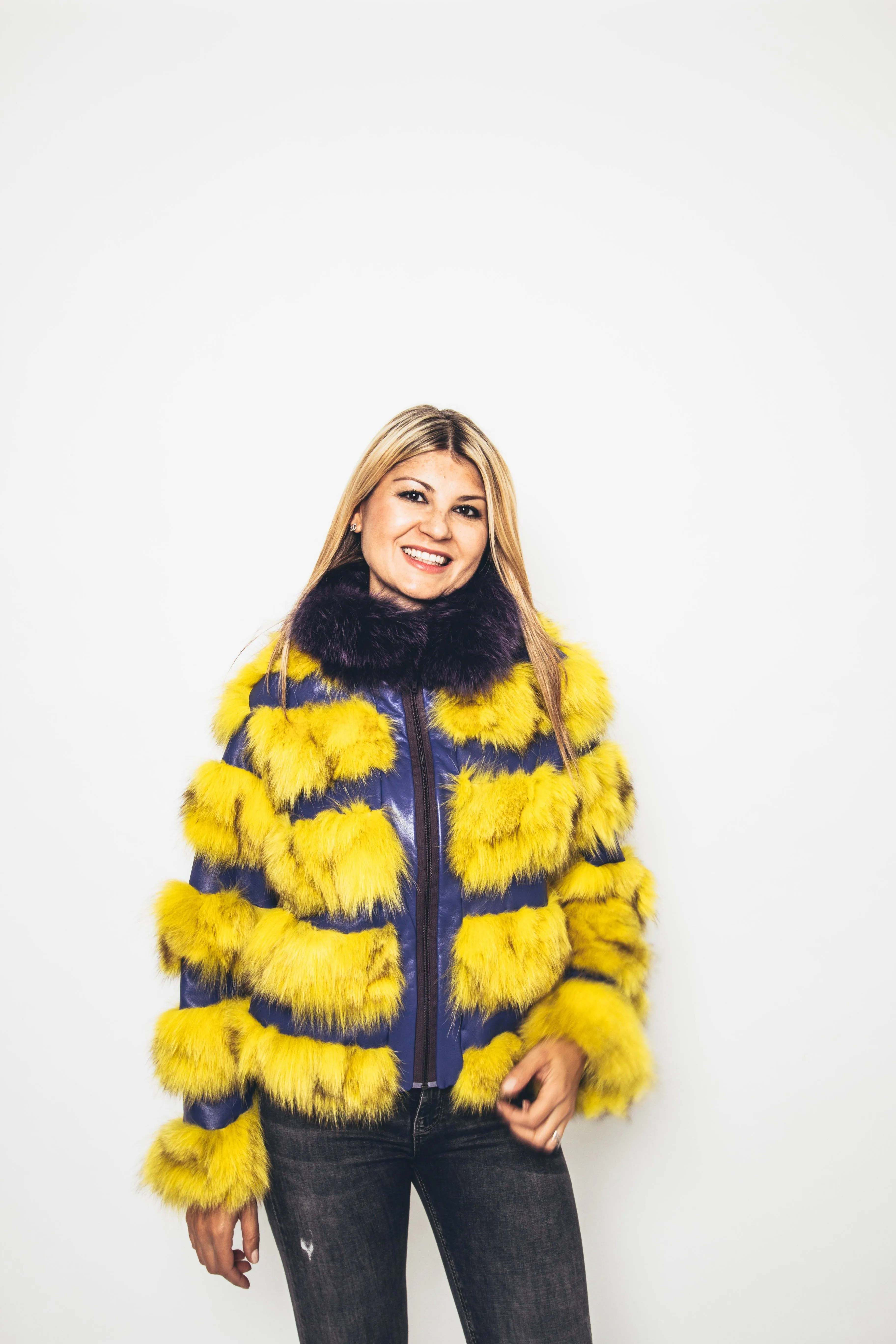 38 | Fox Fur Jacket with Fox Fur Collar