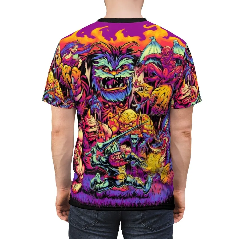 8-bit Horror Retro Video Game T-Shirt