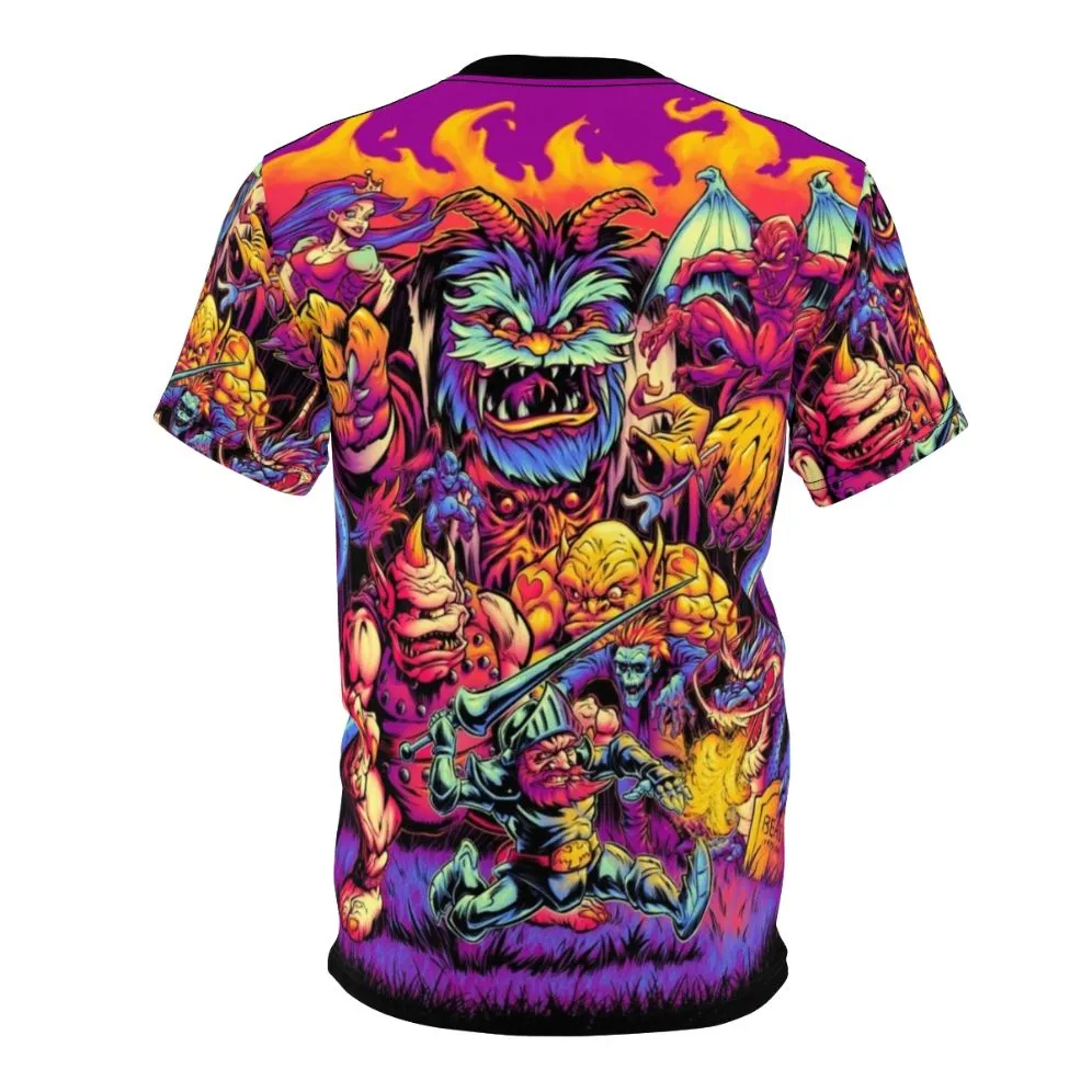 8-bit Horror Retro Video Game T-Shirt
