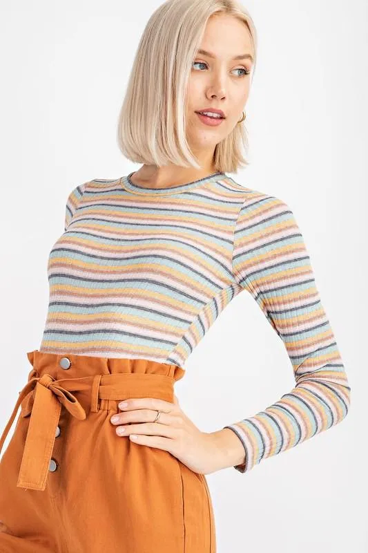 Andrea Stripe Long Sleeve Long Sleeve