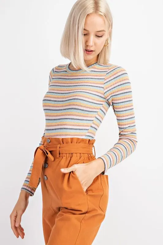 Andrea Stripe Long Sleeve Long Sleeve