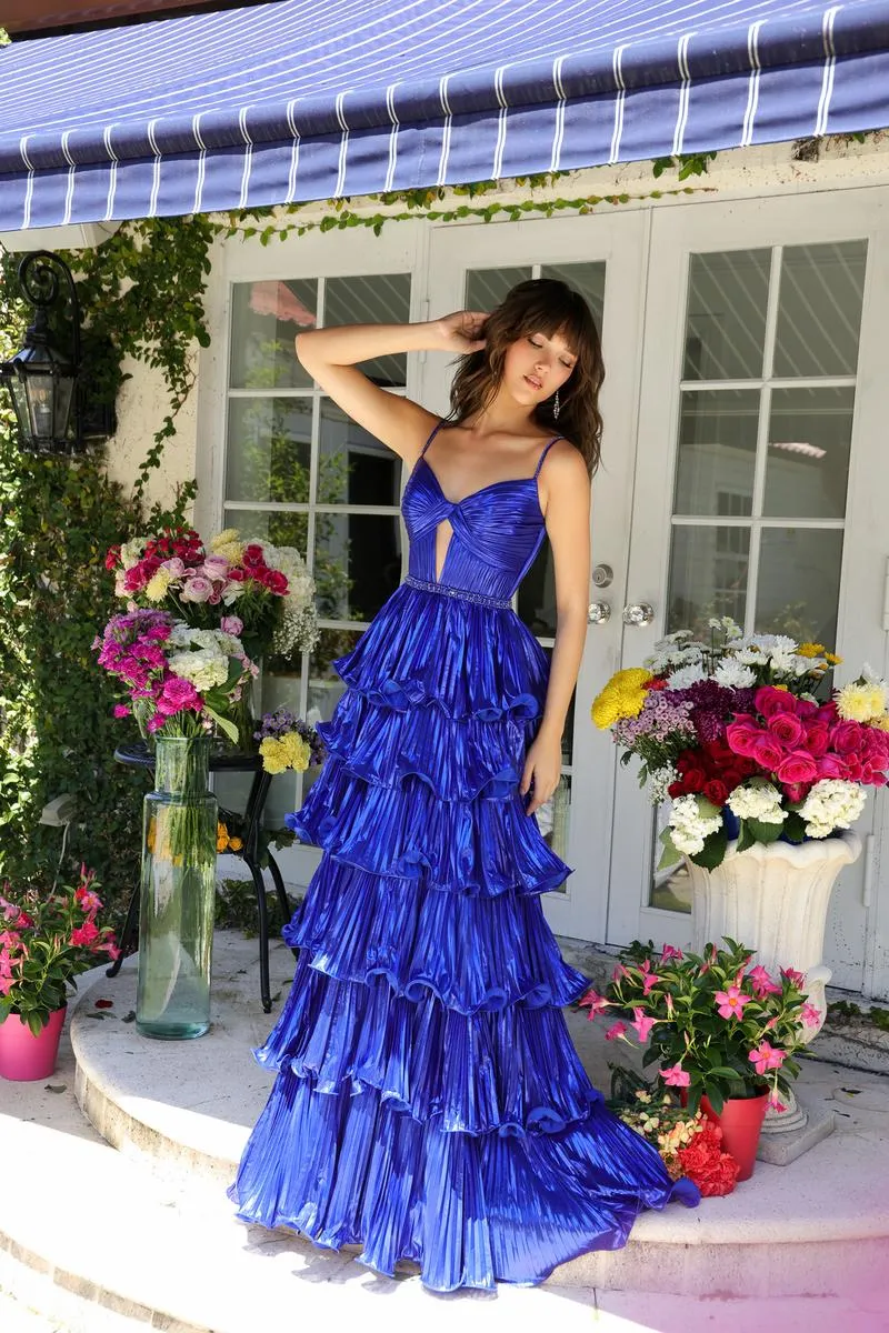 Ava Presley Tiered Pleated Ruffle Prom Dress 29263