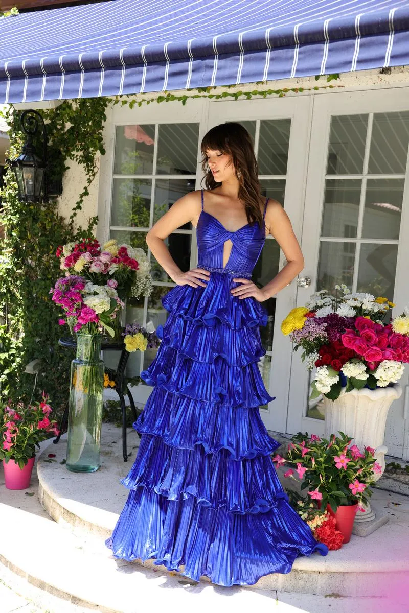 Ava Presley Tiered Pleated Ruffle Prom Dress 29263