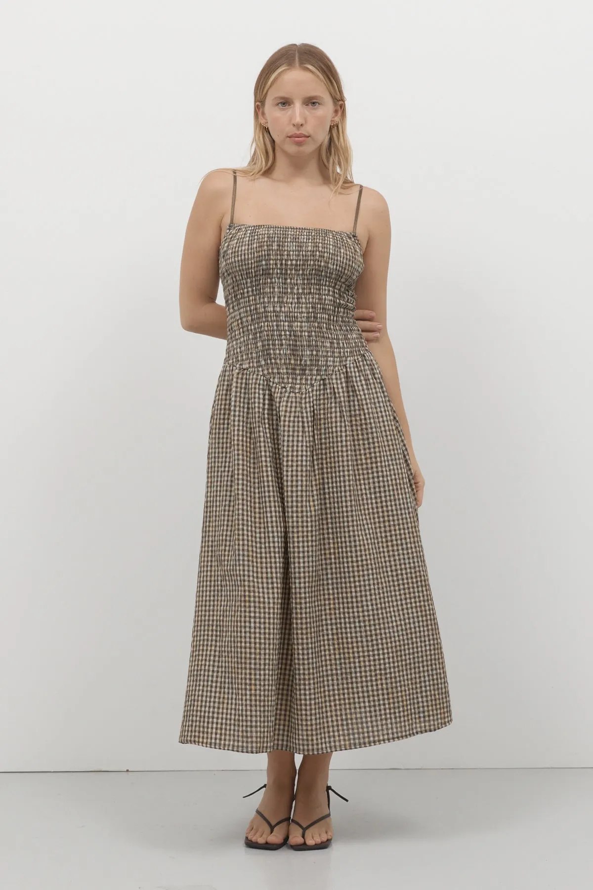 Biscuit Plaid Ballerina Dress