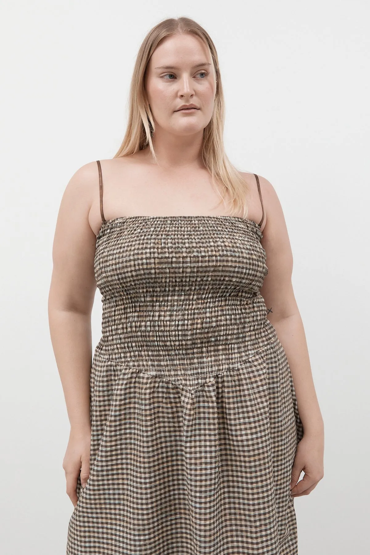 Biscuit Plaid Ballerina Dress