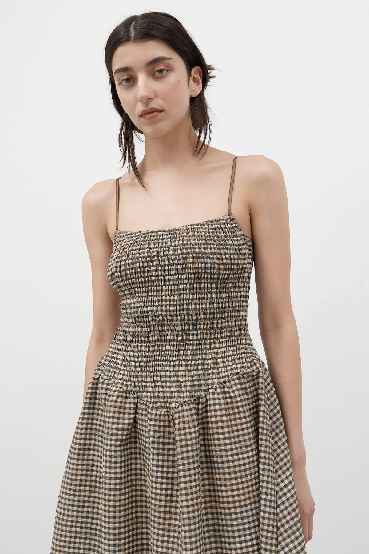Biscuit Plaid Ballerina Dress