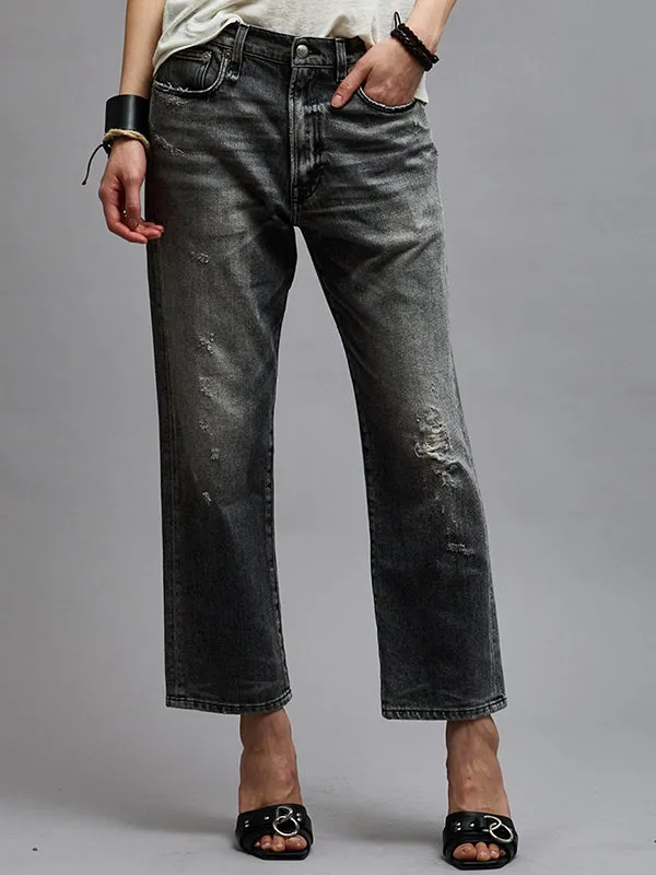 Boyfriend Jean in Vintage Grey