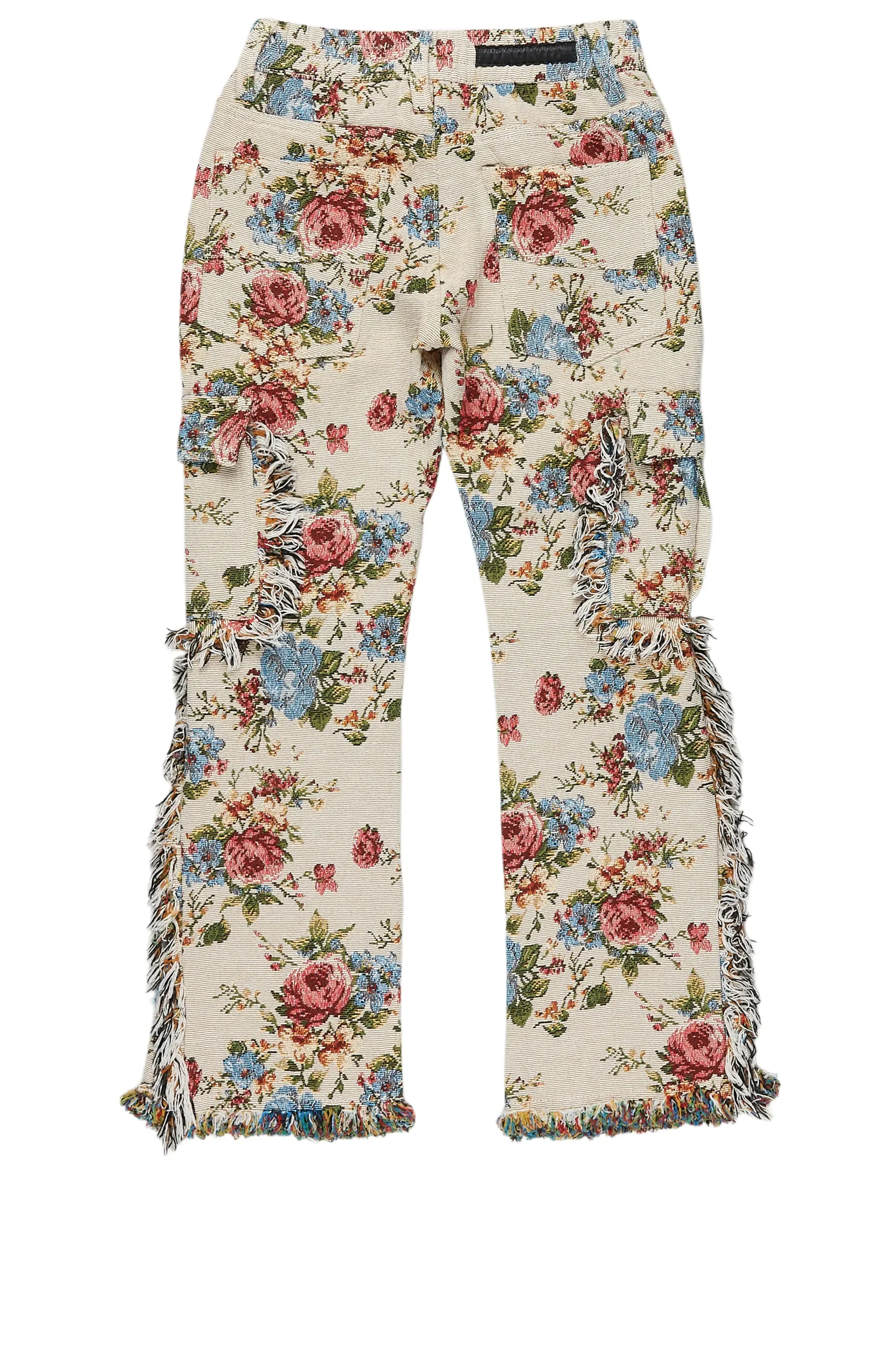Boys Rhodes Beige/Multi Slim Flare Pants