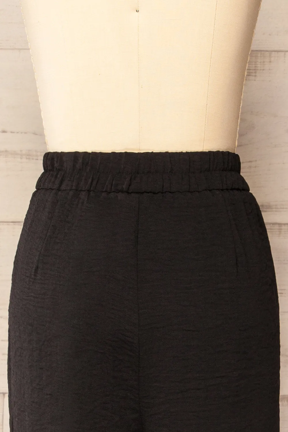 Brizo | Black Straight-Leg Pants