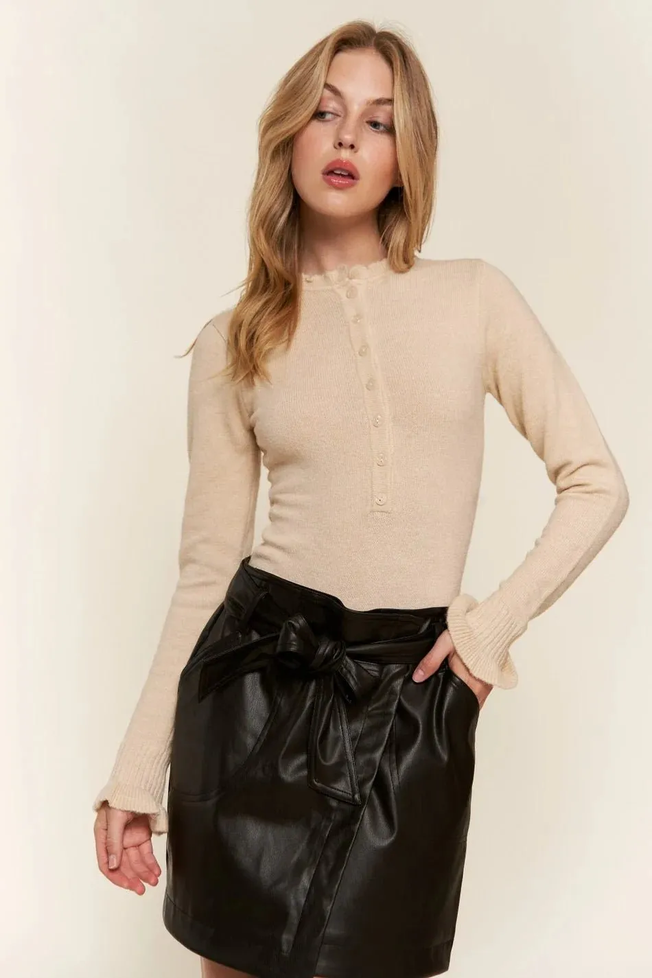 Button- Down Bodysuit