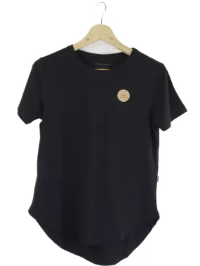 Casa Amuk Black Cotton Saddle Hem T-Shirt 8 | BNWT