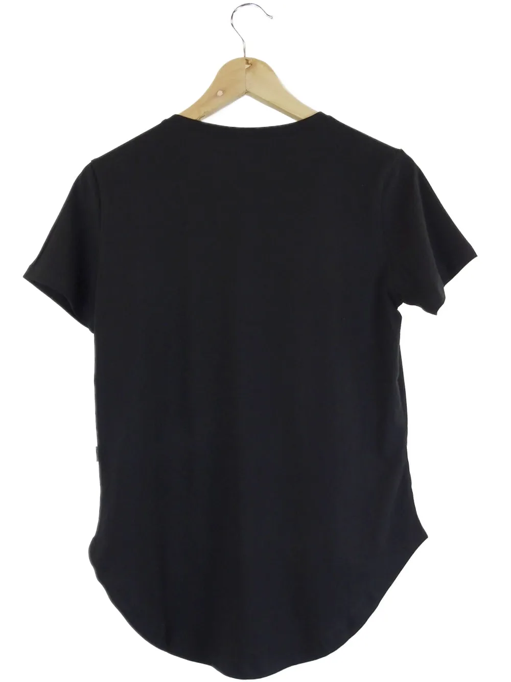 Casa Amuk Black Cotton Saddle Hem T-Shirt 8 | BNWT