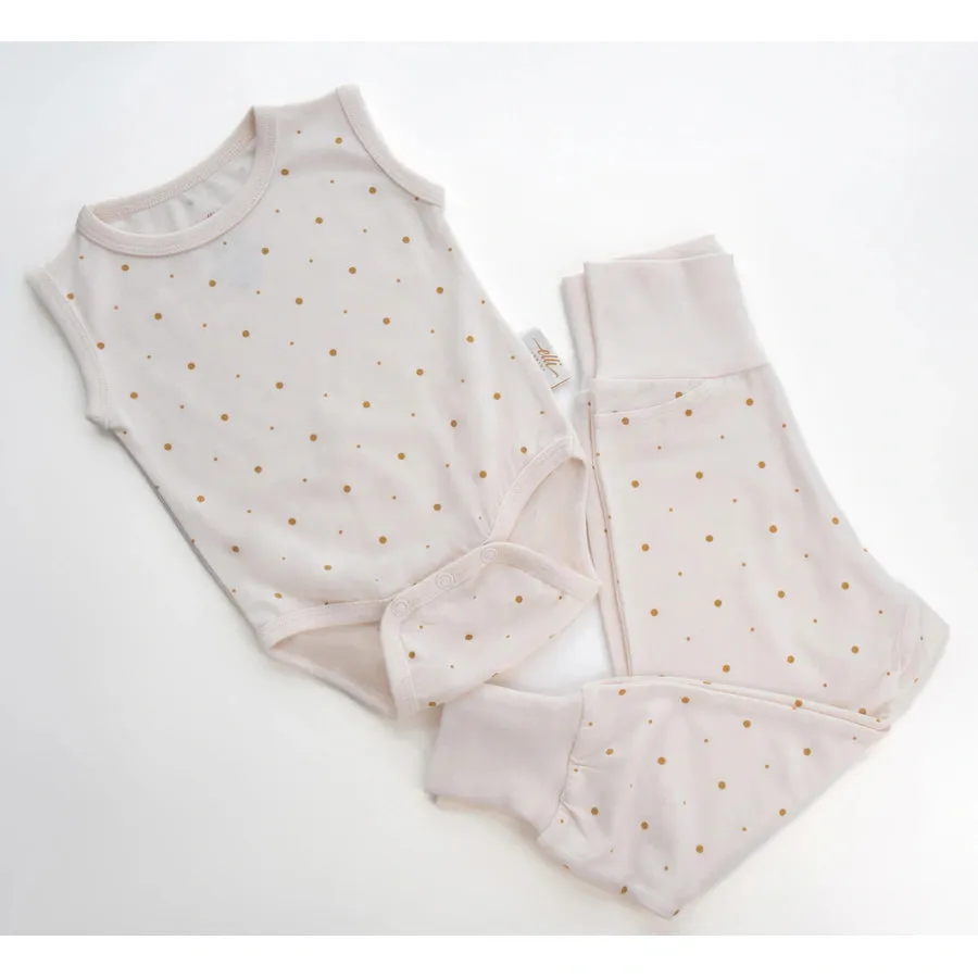 Elli Junior Bamboo Tank Body Golden Dots