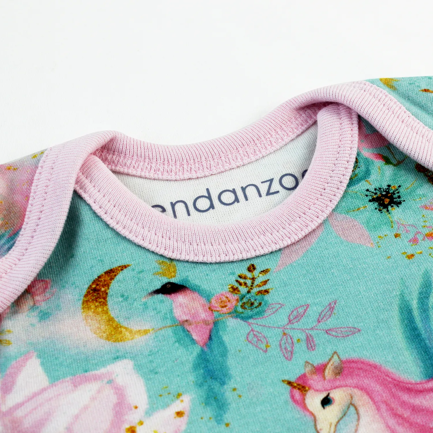 Endanzoo Organic Long Sleeve Bodysuit - Mystical Unicorns