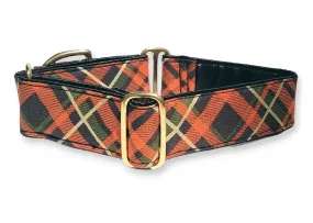 Fall Plaid - Martingale or Buckle Dog Collar - 1.5" Width