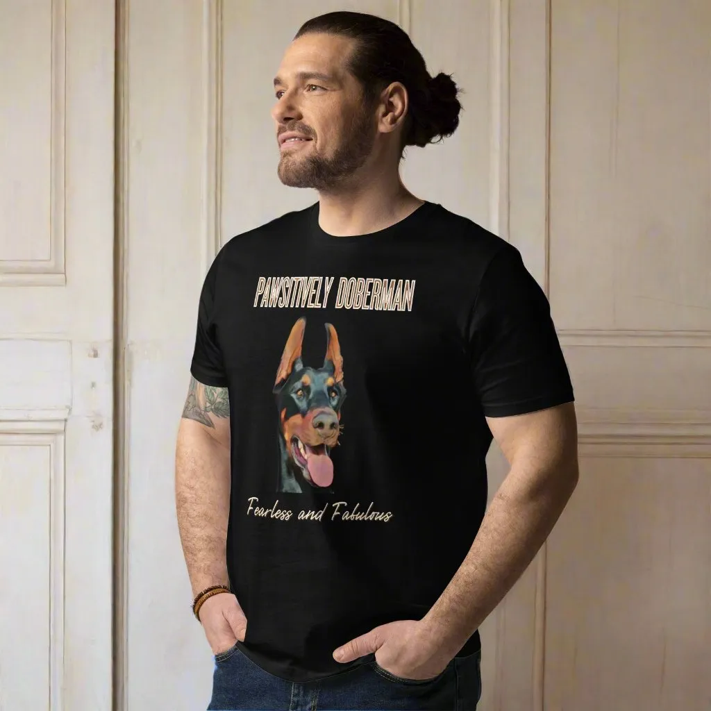Fearless & Fabulous Doberman T-Shirt | Organic Cotton, Vegan