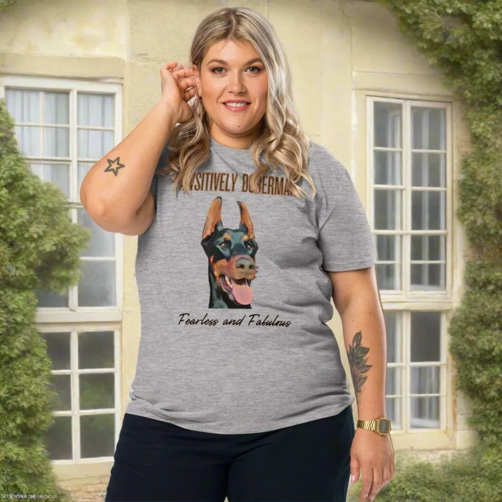 Fearless & Fabulous Doberman T-Shirt | Organic Cotton, Vegan