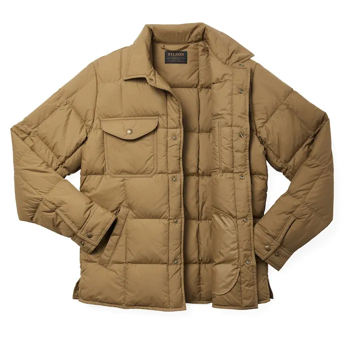 Filson Lightweight Down Jac-Shirt - Dark Tan