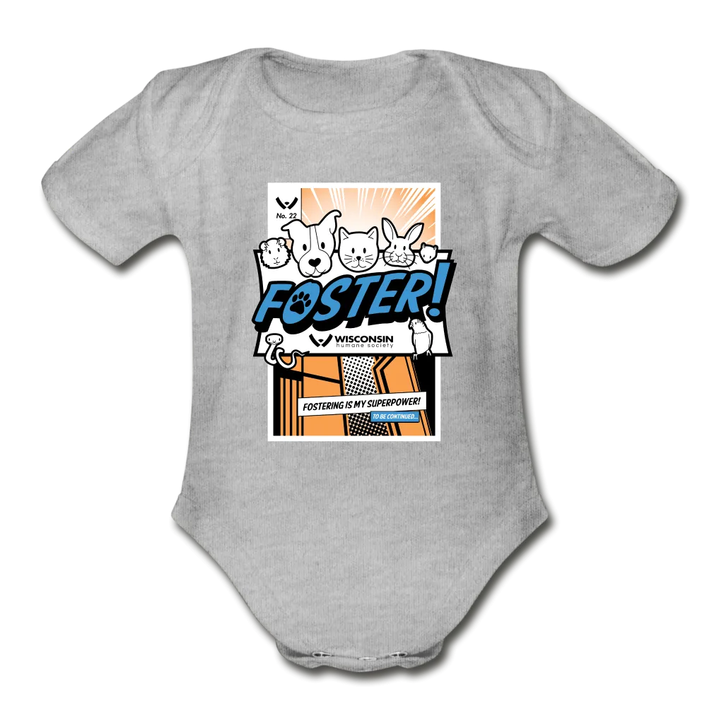 Foster Comic Organic Short Sleeve Baby Bodysuit