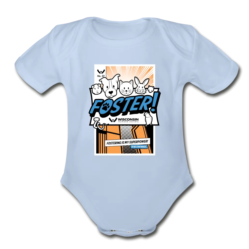 Foster Comic Organic Short Sleeve Baby Bodysuit
