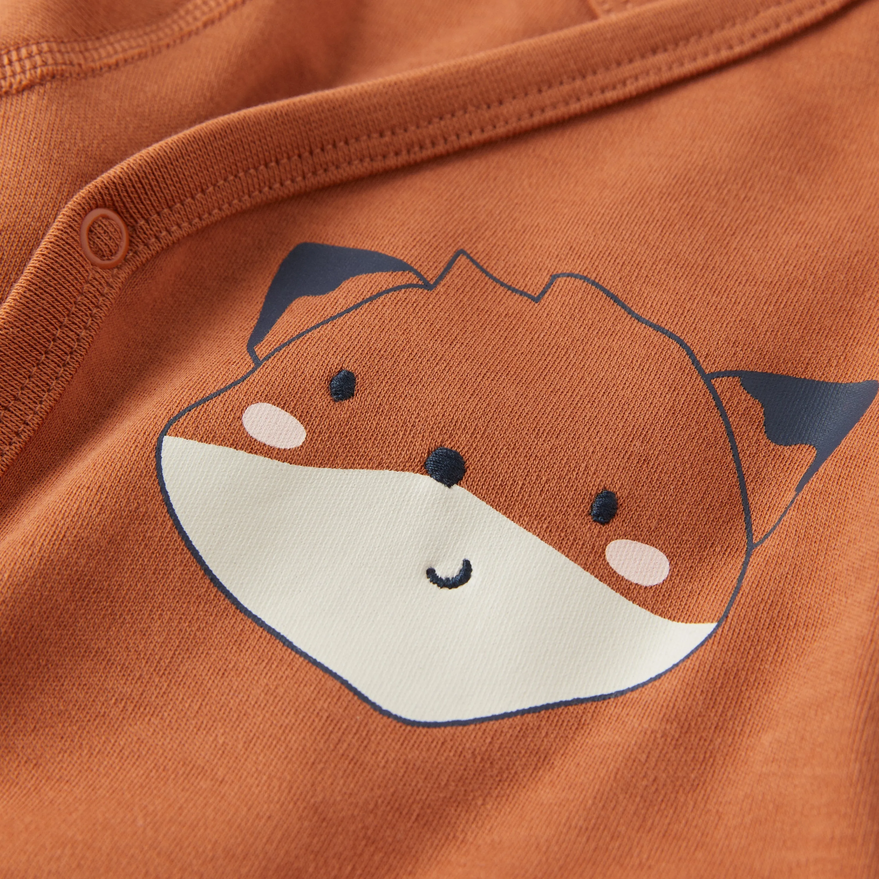 Fox Print Wraparound Babygrow
