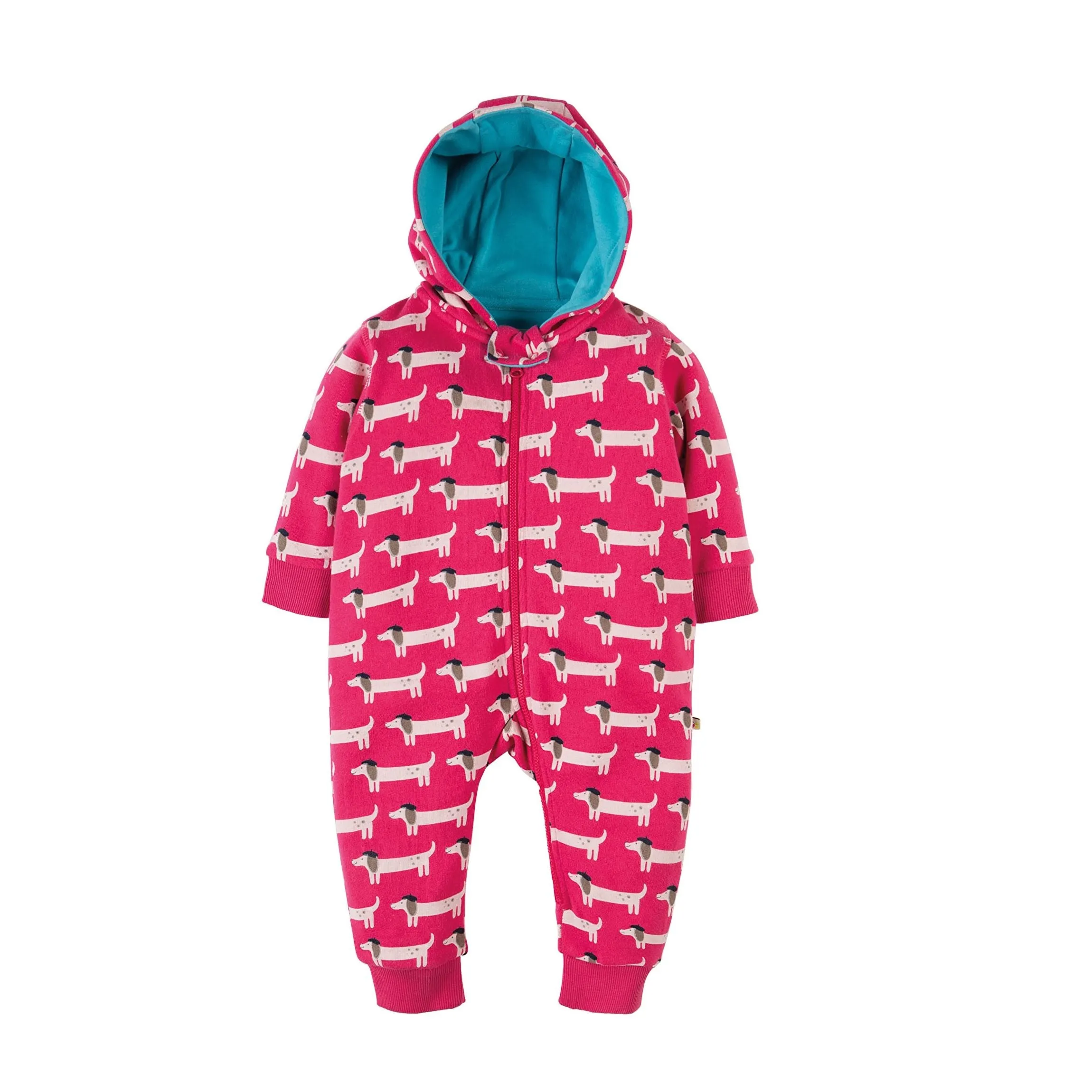 Frugi Baby Snuggle Bodysuit with Hood
