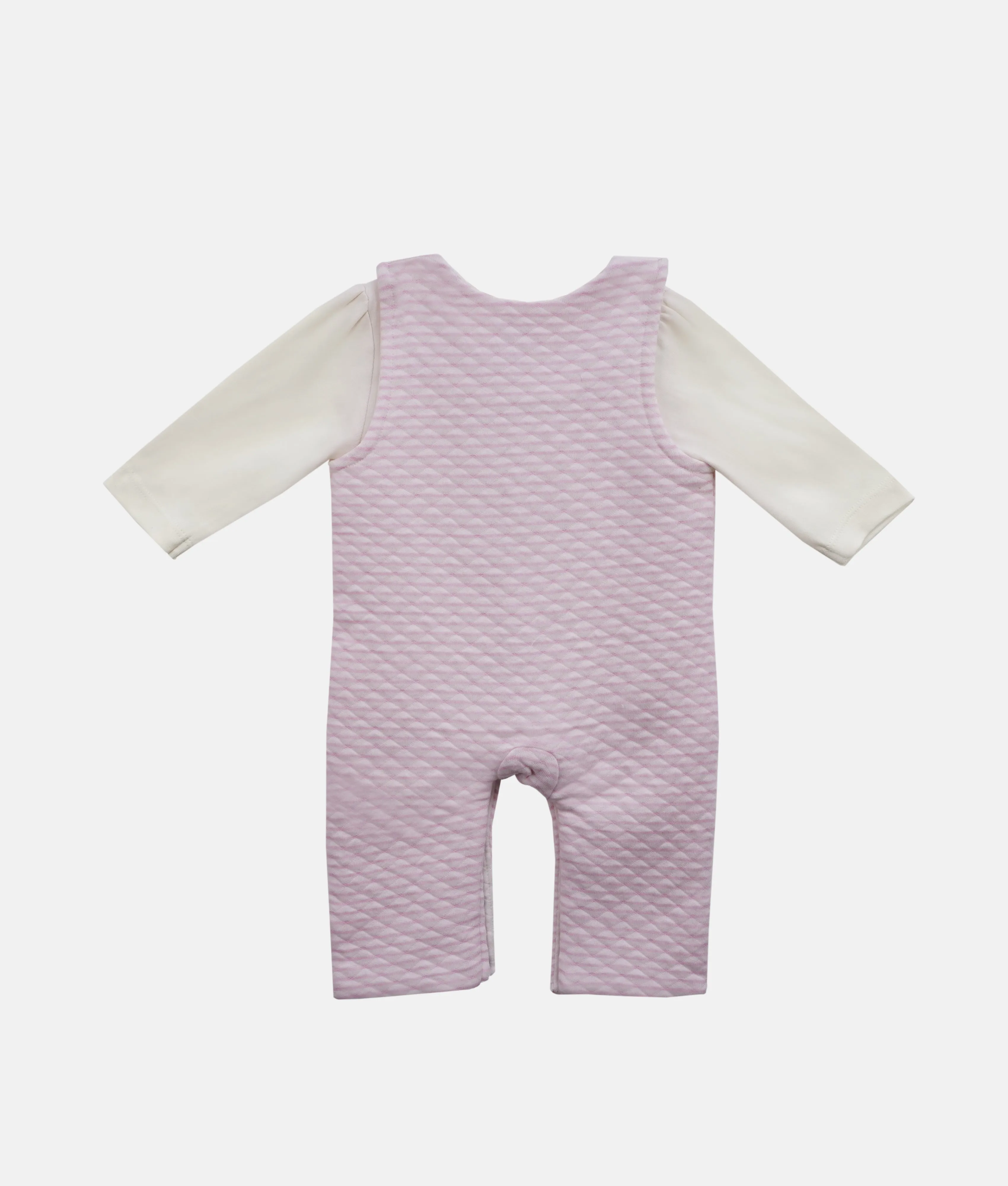 Girls Bodysuit & Pink Stripes Romper 2Pcs Set - Magical