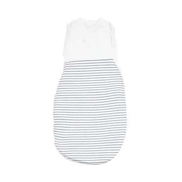 Grey Stripe Newborn Swaddle Bag