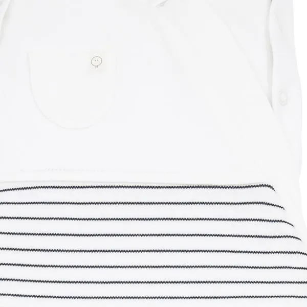Grey Stripe Newborn Swaddle Bag