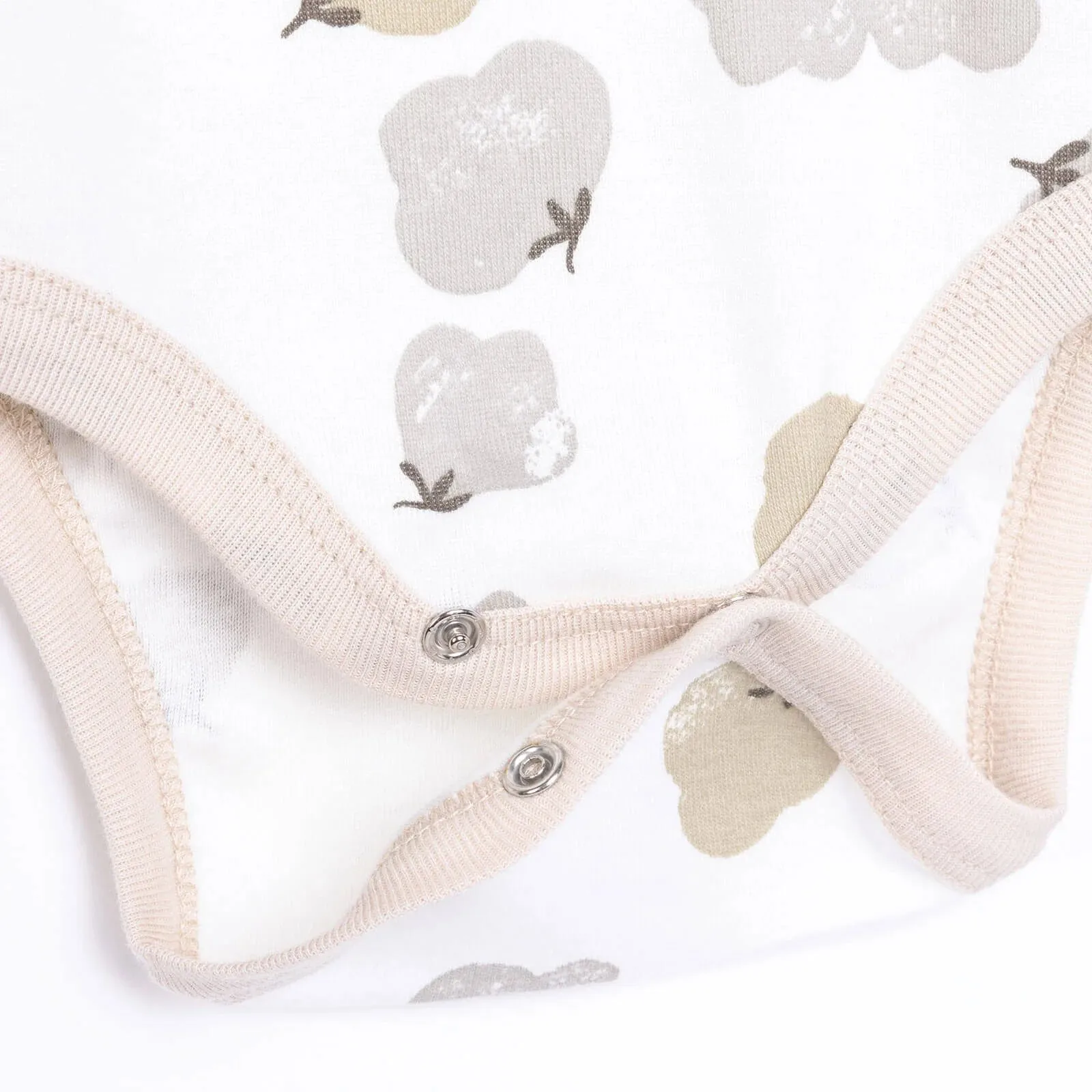 HelloBaby Baby Girl Long Sleeve Bodysuit 2 pcs - Beige