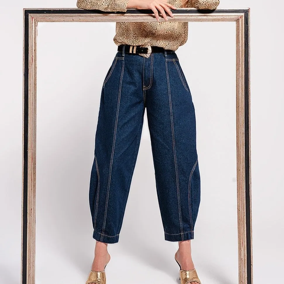 High Rise Balloon Jeans