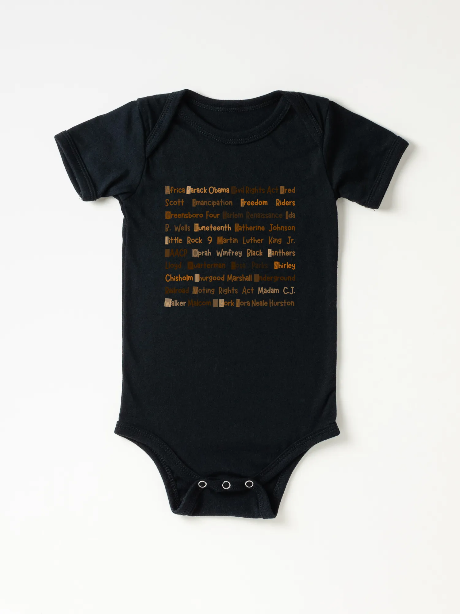 Infant ABC's of Black History - Bodysuit