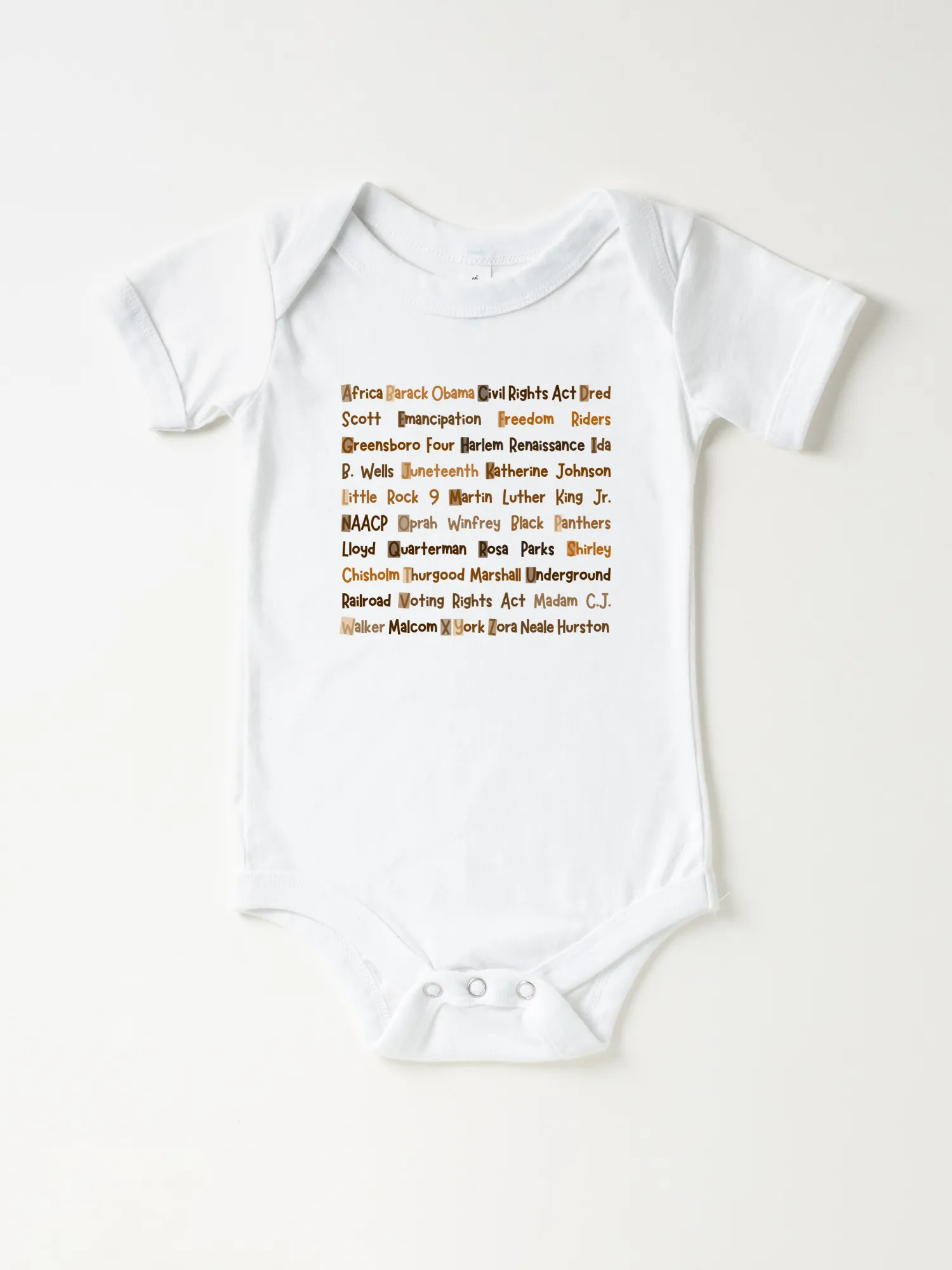 Infant ABC's of Black History - Bodysuit