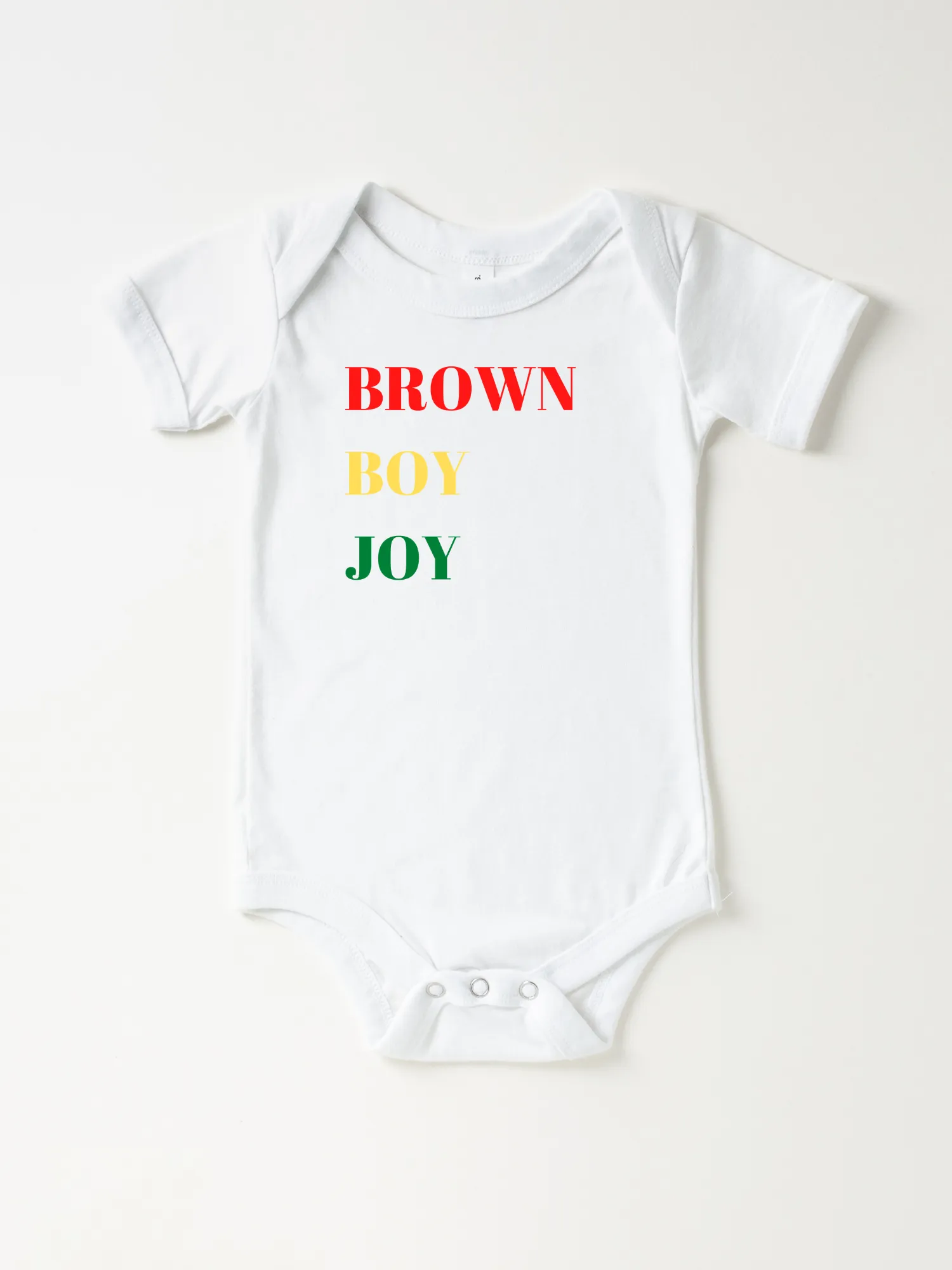 Infant Brown Boy Joy Rasta - Bodysuit