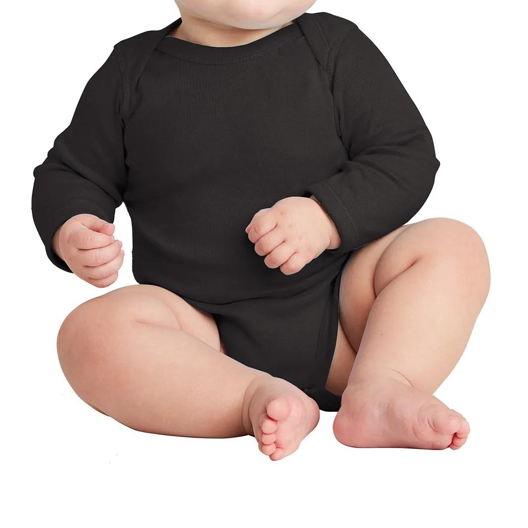 Infant Long Sleeve Baby Rib Bodysuit