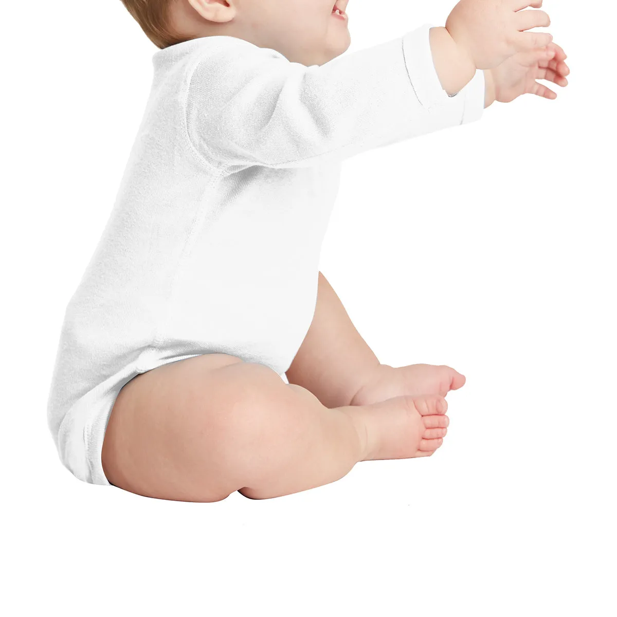 Infant Long Sleeve Baby Rib Bodysuit
