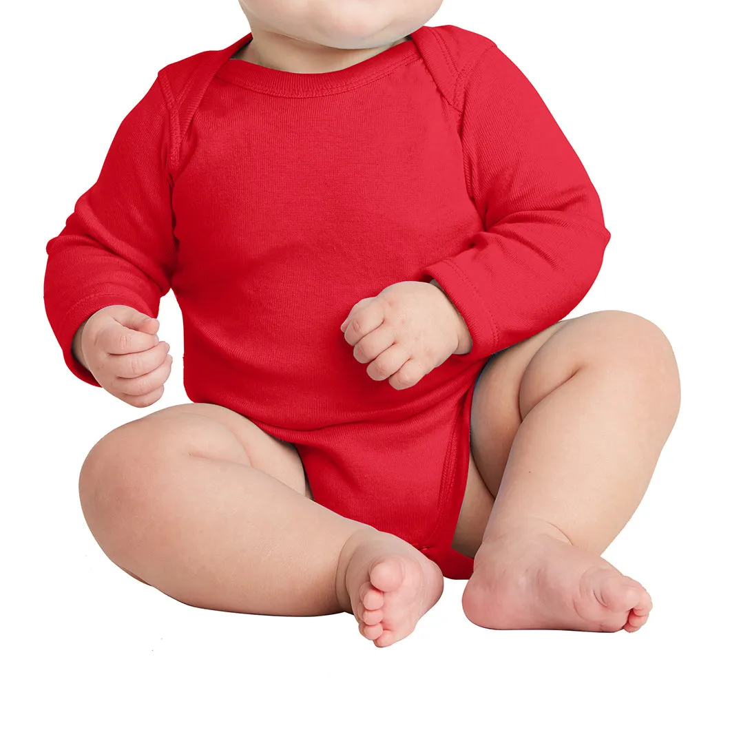 Infant Long Sleeve Baby Rib Bodysuit