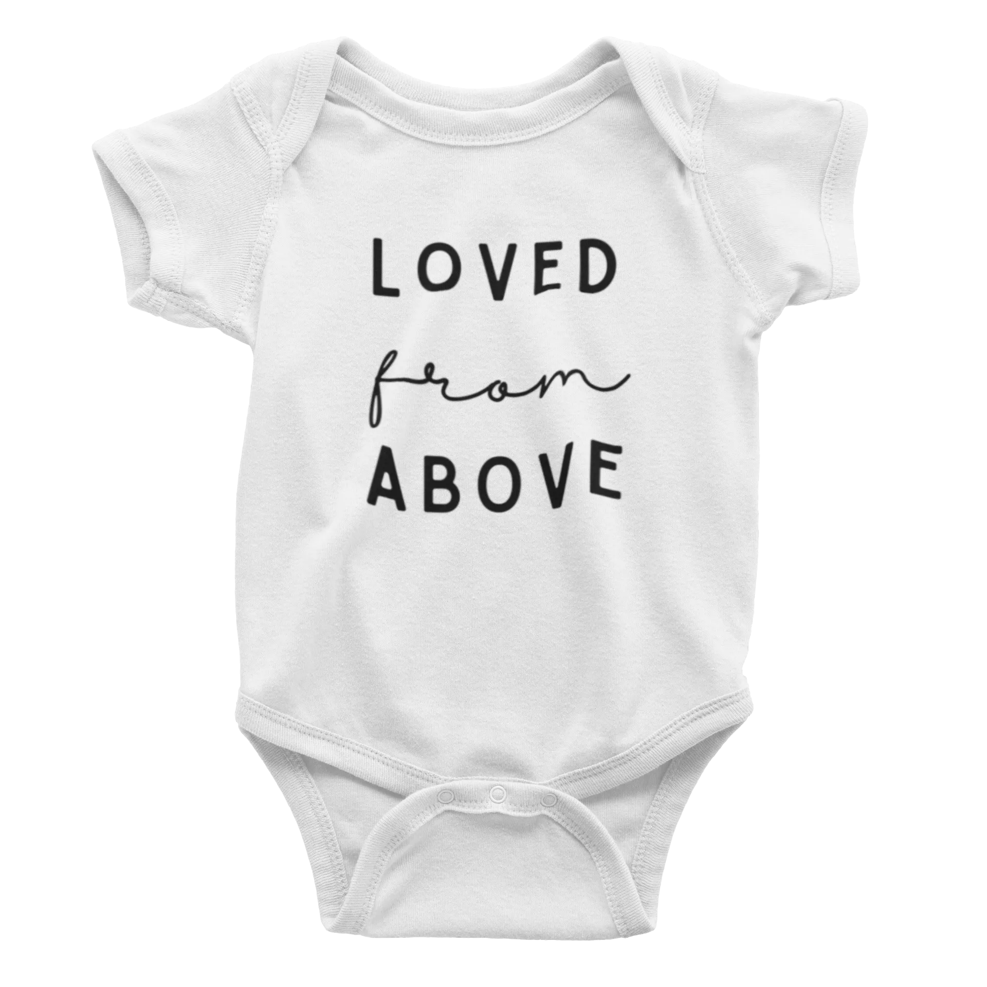 Infant Loved From Above - Cranberry Bodysuit