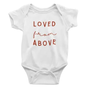 Infant Loved From Above - Cranberry Bodysuit