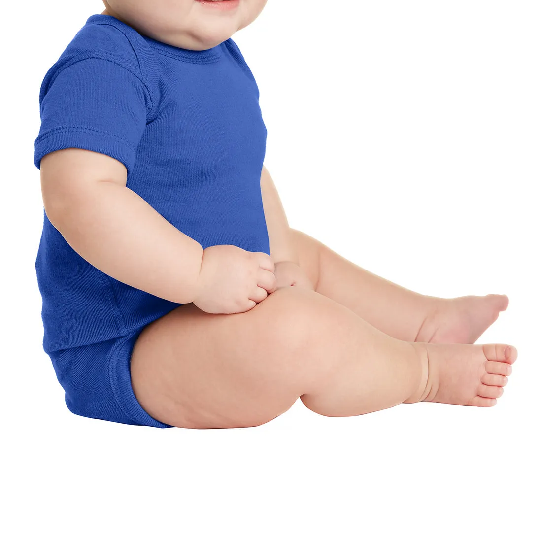 Infant Short Sleeve Baby Rib Bodysuit