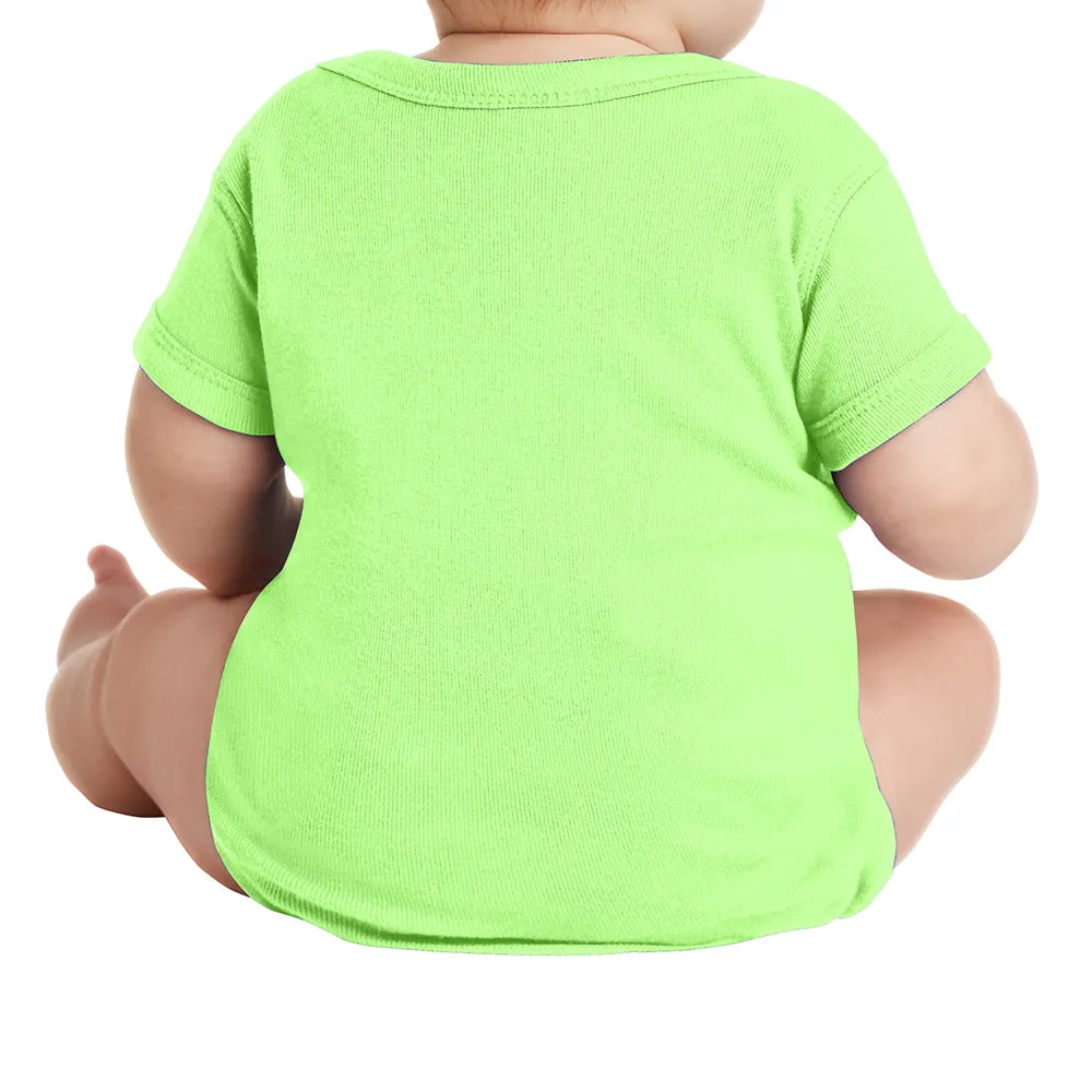 Infant Short Sleeve Baby Rib Bodysuit