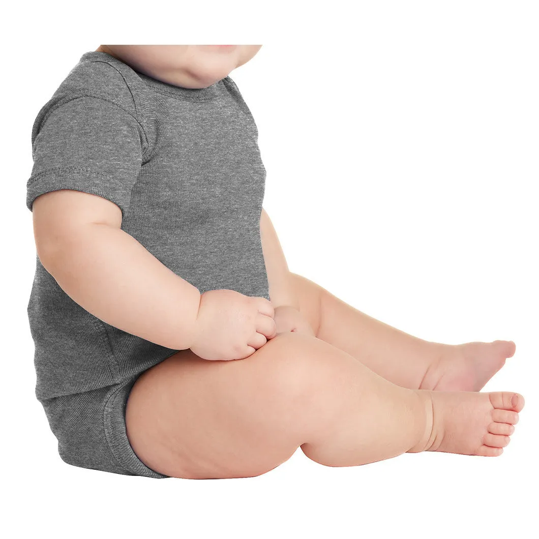 Infant Short Sleeve Baby Rib Bodysuit