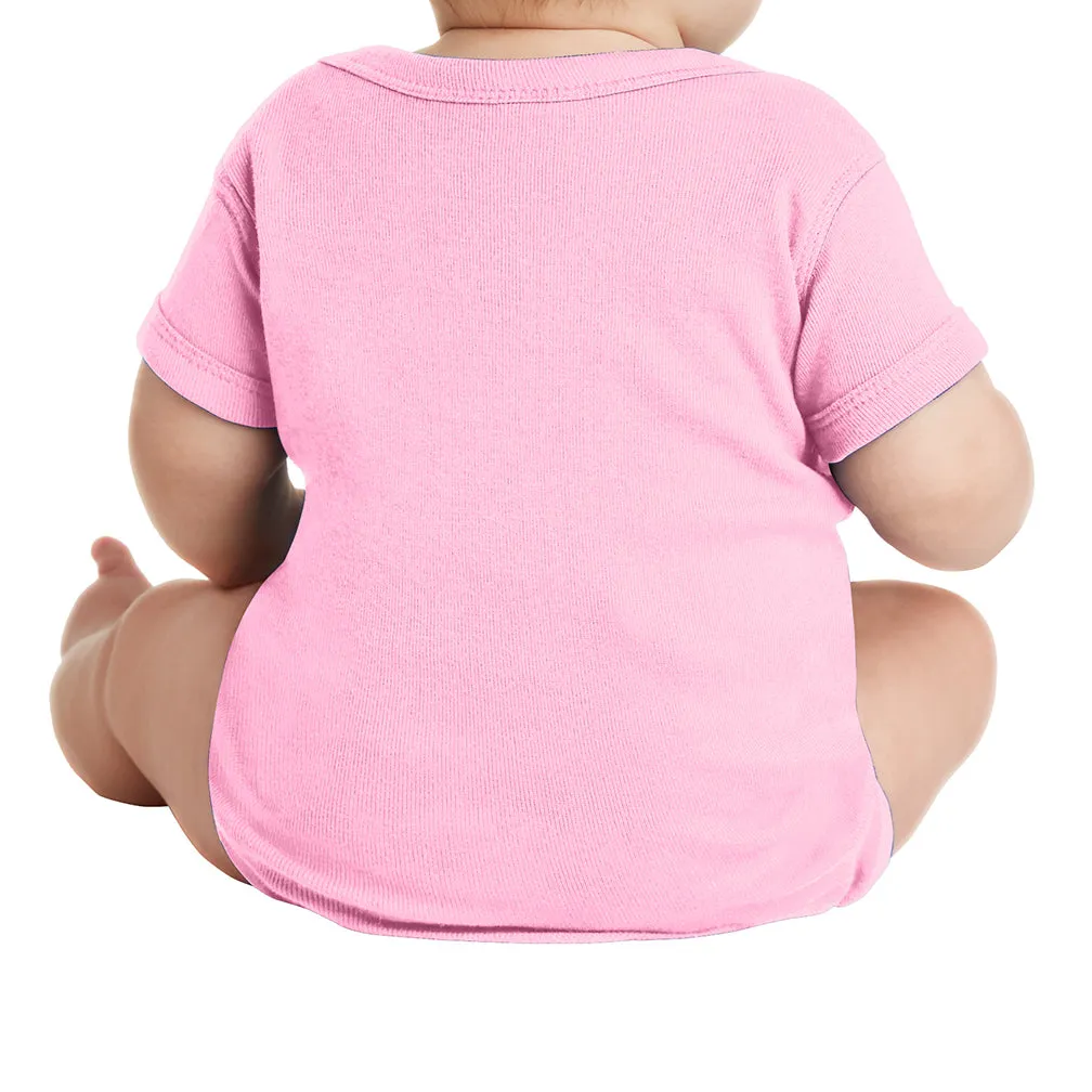 Infant Short Sleeve Baby Rib Bodysuit