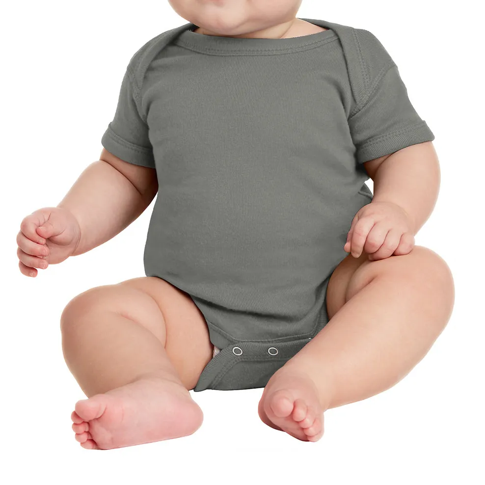 Infant Short Sleeve Baby Rib Bodysuit