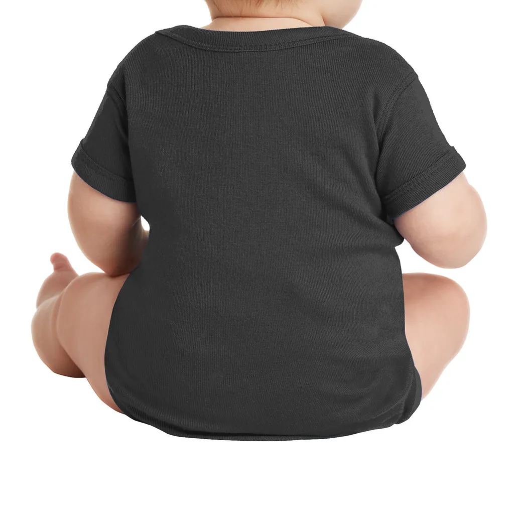 Infant Short Sleeve Baby Rib Bodysuit