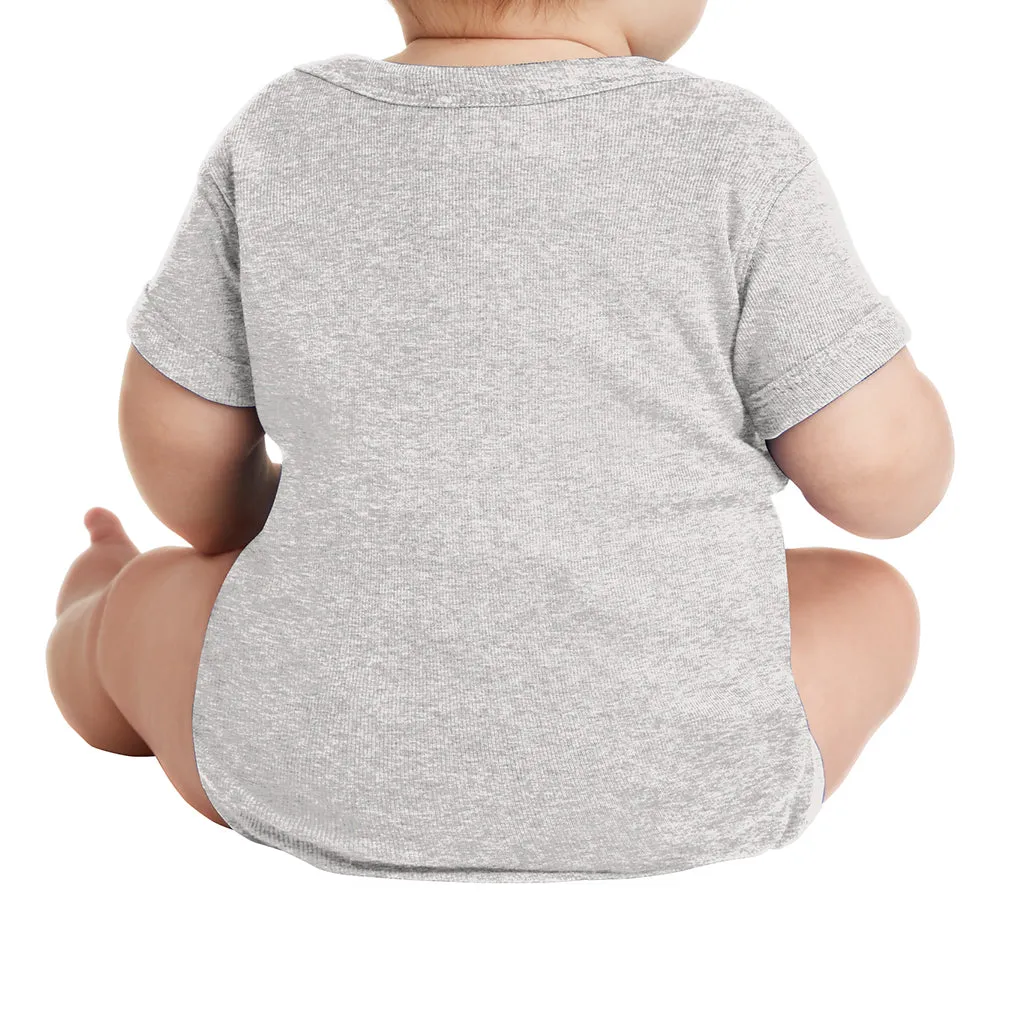 Infant Short Sleeve Baby Rib Bodysuit