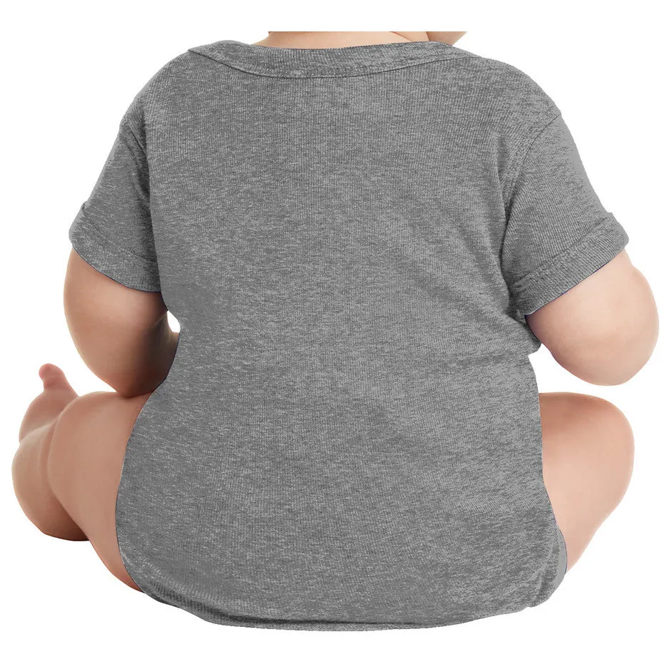 Infant Short Sleeve Baby Rib Bodysuit