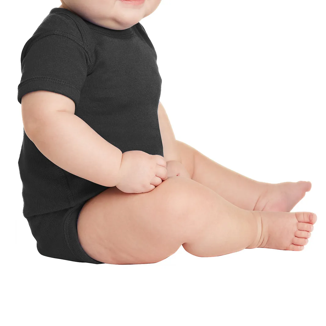 Infant Short Sleeve Baby Rib Bodysuit